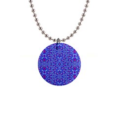 Decorative Ornate Print 2 Button Necklace