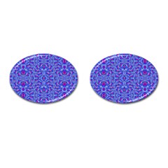 Decorative Ornate Print 2 Cufflinks (oval)