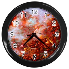 Star Dream Wall Clock (black) by icarusismartdesigns