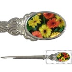 Orange Yellow Daisy Flowers Gerbera Letter Opener Front