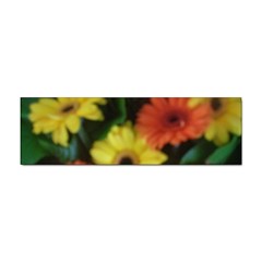 Orange Yellow Daisy Flowers Gerbera Bumper Sticker by yoursparklingshop