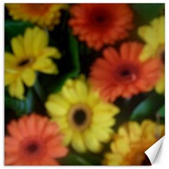 Orange Yellow Daisy Flowers Gerbera Canvas 16  X 16  (unframed) by yoursparklingshop