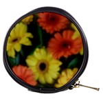 Orange Yellow Daisy Flowers Gerbera Mini Makeup Case Front