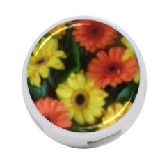 Orange Yellow Daisy Flowers Gerbera 4-port Usb Hub (one Side) by yoursparklingshop