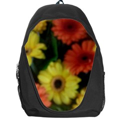 Orange Yellow Daisy Flowers Gerbera Backpack Bag by yoursparklingshop