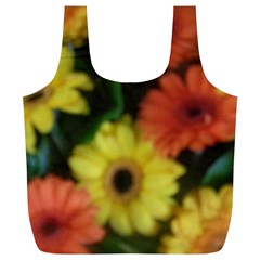 Orange Yellow Daisy Flowers Gerbera Reusable Bag (xl) by yoursparklingshop