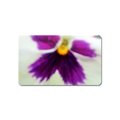 Inside Purple White Violet Flower Magnet (name Card)