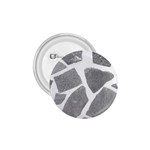 Grey White Tiles Pattern 1.75  Button Front