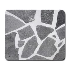 Grey White Tiles Pattern Large Mouse Pad (rectangle)