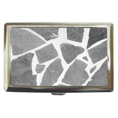 Grey White Tiles Pattern Cigarette Money Case