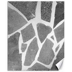 Grey White Tiles Pattern Canvas 16  X 20  (unframed)