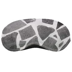 Grey White Tiles Pattern Sleeping Mask by yoursparklingshop