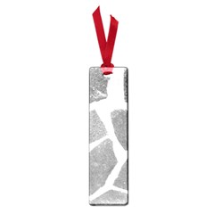 Grey White Tiles Pattern Small Bookmark