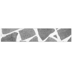 Grey White Tiles Pattern Flano Scarf (large)