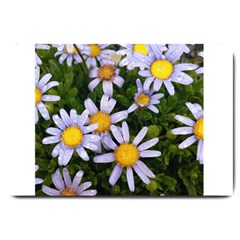 Yellow White Daisy Flowers Large Door Mat by yoursparklingshop