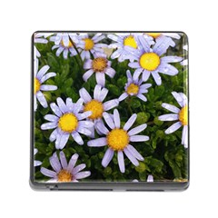 Yellow White Daisy Flowers Memory Card Reader With Storage (square) by yoursparklingshop