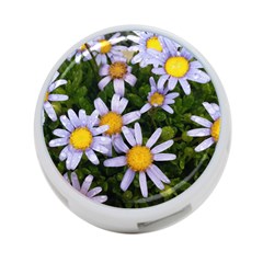 Yellow White Daisy Flowers 4-port Usb Hub (two Sides)