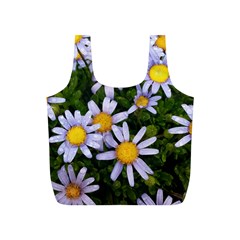 Yellow White Daisy Flowers Reusable Bag (s) by yoursparklingshop