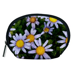 Yellow White Daisy Flowers Accessory Pouch (medium) by yoursparklingshop