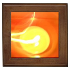 Orange Yellow Flame 5000 Framed Ceramic Tile