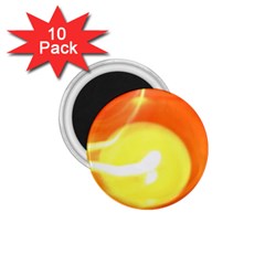 Orange Yellow Flame 5000 1 75  Button Magnet (10 Pack)