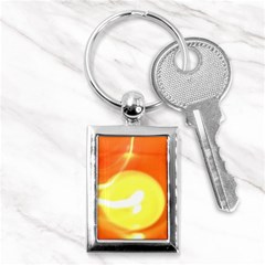 Orange Yellow Flame 5000 Key Chain (rectangle)