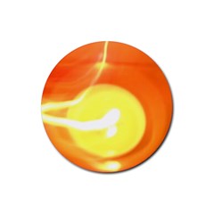 Orange Yellow Flame 5000 Drink Coasters 4 Pack (round) by yoursparklingshop