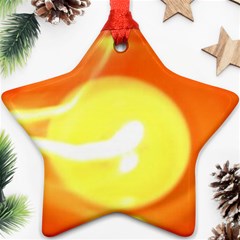 Orange Yellow Flame 5000 Star Ornament (two Sides) by yoursparklingshop