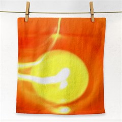 Orange Yellow Flame 5000 Face Towel by yoursparklingshop