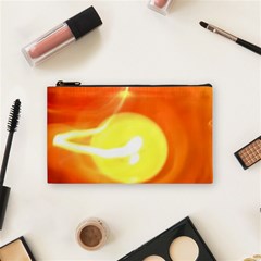 Orange Yellow Flame 5000 Cosmetic Bag (small) by yoursparklingshop