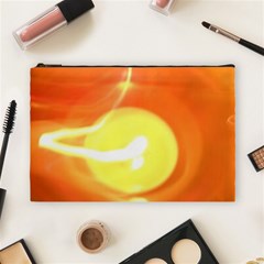 Orange Yellow Flame 5000 Cosmetic Bag (large) by yoursparklingshop