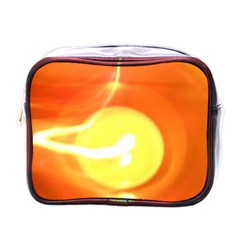 Orange Yellow Flame 5000 Mini Travel Toiletry Bag (one Side) by yoursparklingshop