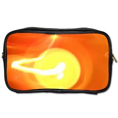 Orange Yellow Flame 5000 Travel Toiletry Bag (two Sides)