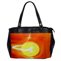 Orange Yellow Flame 5000 Oversize Office Handbag (one Side) by yoursparklingshop