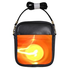 Orange Yellow Flame 5000 Girl s Sling Bag by yoursparklingshop