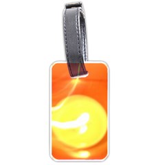 Orange Yellow Flame 5000 Luggage Tag (one Side)