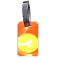 Orange Yellow Flame 5000 Luggage Tag (two Sides)