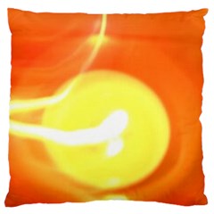 Orange Yellow Flame 5000 Large Cushion Case (single Sided)  by yoursparklingshop