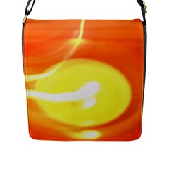 Orange Yellow Flame 5000 Flap Closure Messenger Bag (large) by yoursparklingshop