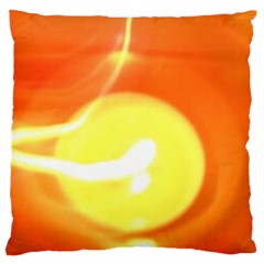 Orange Yellow Flame 5000 Large Flano Cushion Case (two Sides)