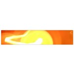 Orange Yellow Flame 5000 Flano Scarf (Small) Front