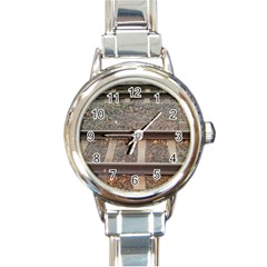 Railway Track Train Round Italian Charm Watch by yoursparklingshop