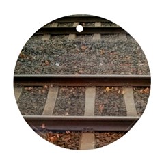 Railway Track Train Round Ornament by yoursparklingshop