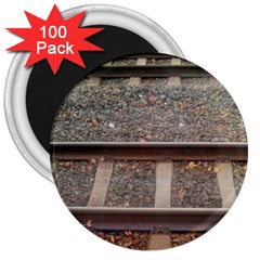 Railway Track Train 3  Button Magnet (100 Pack) by yoursparklingshop