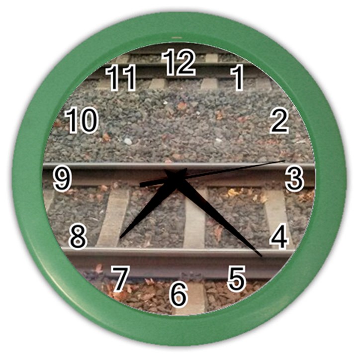 Railway Track Train Wall Clock (Color)