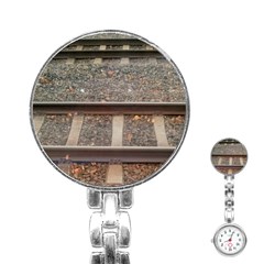 Railway Track Train Stainless Steel Nurses Watch