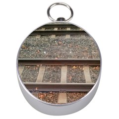 Railway Track Train Silver Compass by yoursparklingshop