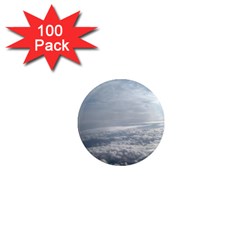 Sky Plane View 1  Mini Button Magnet (100 Pack)