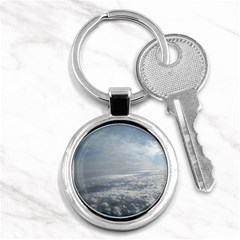 Sky Plane View Key Chain (round)