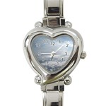 Sky Plane View Heart Italian Charm Watch  Front